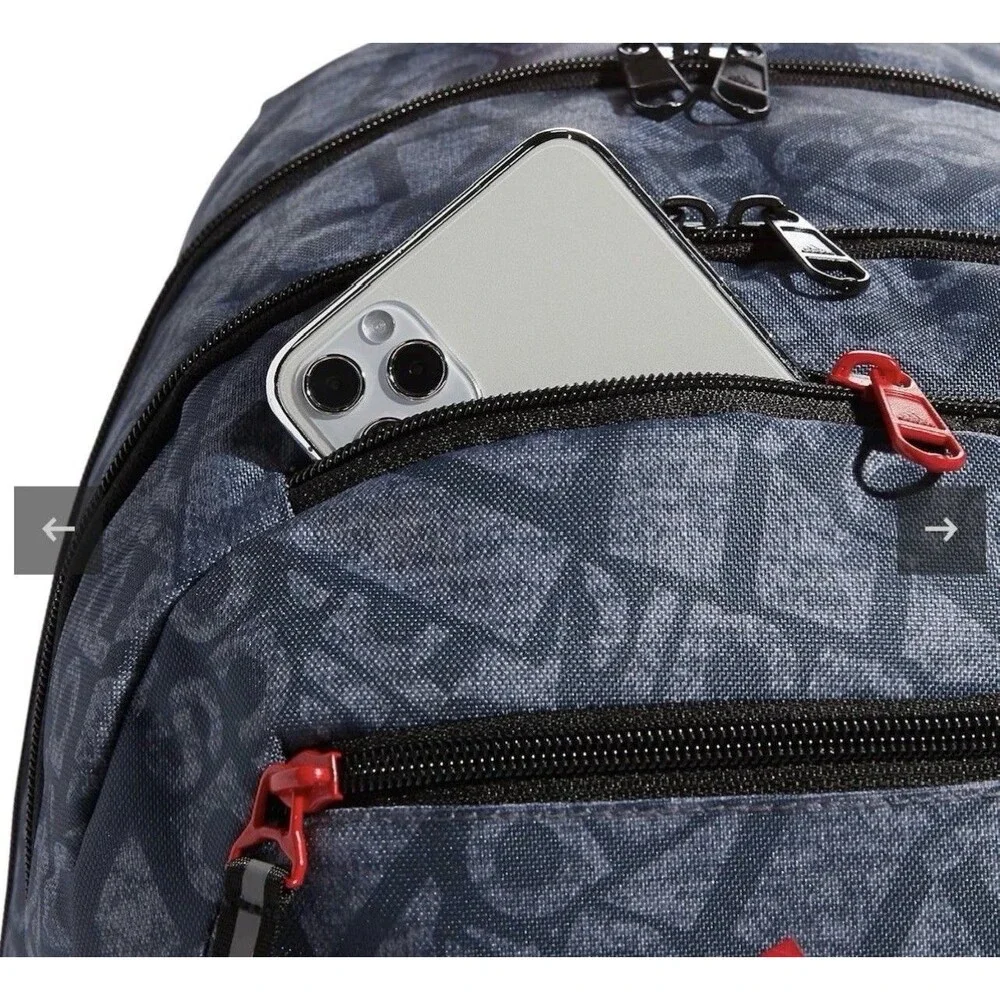 Adidas Unisex Fundare School Travel Backpack Gray/Black